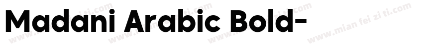 Madani Arabic Bold字体转换